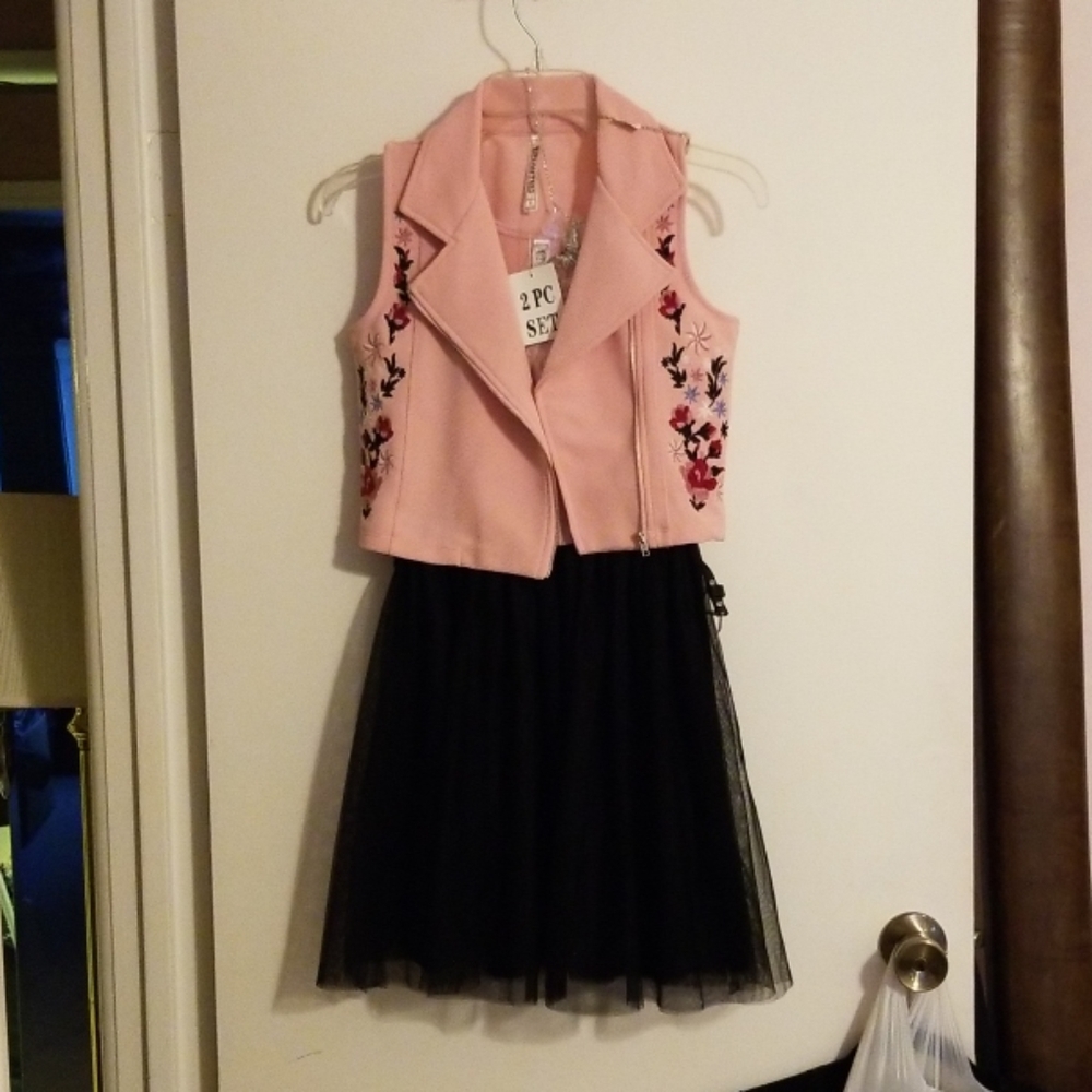Girls Size 12 Belted Dress
